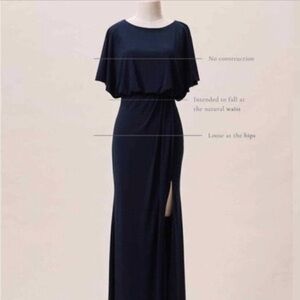 BHLDN Navy Maxi Dress